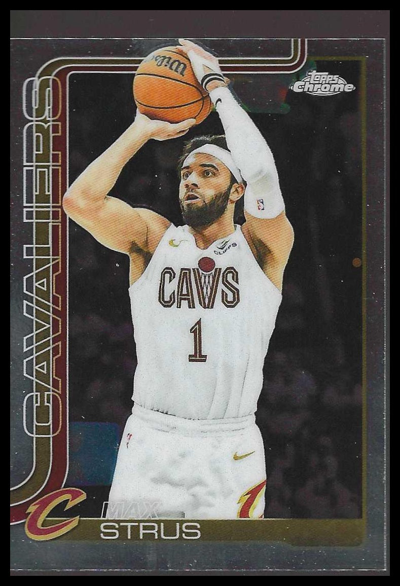 2025-26 Topps Chrome #32 Max Strus Cleveland Cavaliers