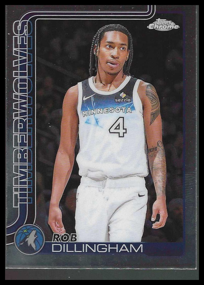 2025-26 Topps Chrome #162 Rob Dillingham Minnesota Timberwolves