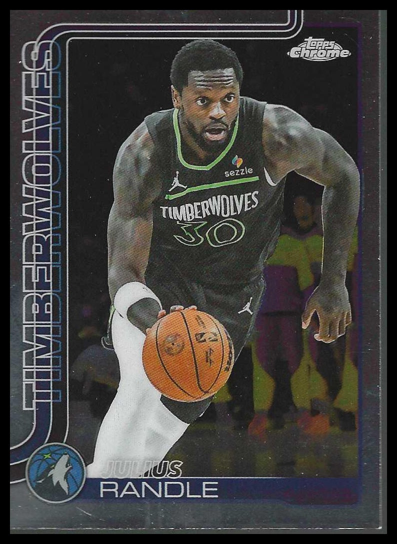 2025-26 Topps Chrome #123 Julius Randle Minnesota Timberwolves