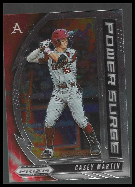 2020 Panini Prizm Draft Picks #PDP175 Casey Martin Arkansas Razorbacks