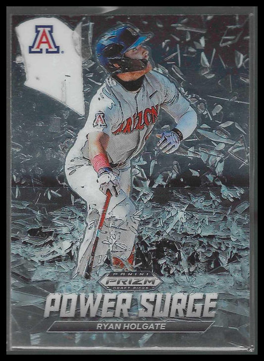 2021 Panini Prizm Draft Picks #PS-RH Ryan Holgate Power Surge Arizona Wildcats