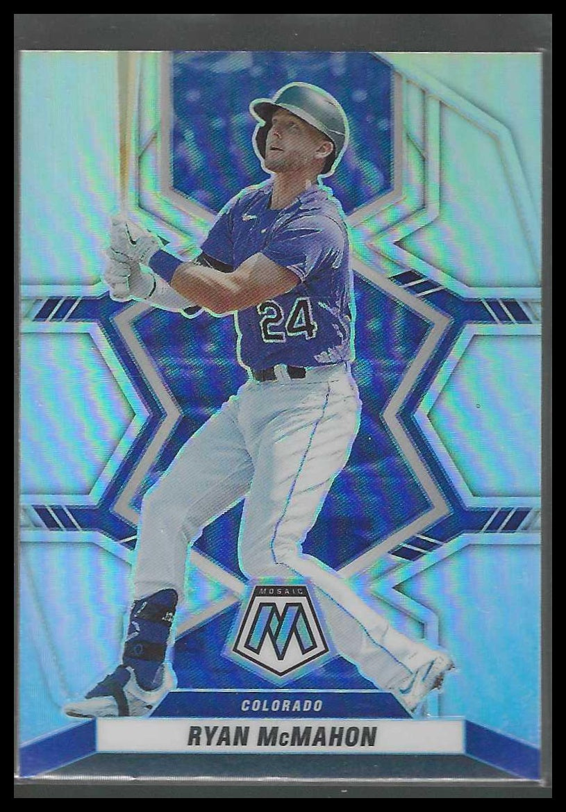 2022 Panini Mosaic #64 Ryan McMahon Silver Prizm Colorado Rockies