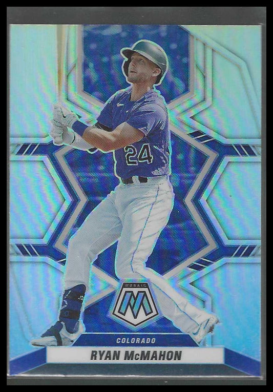 2022 Panini Mosaic #64 Ryan McMahon Silver Prizm Colorado Rockies