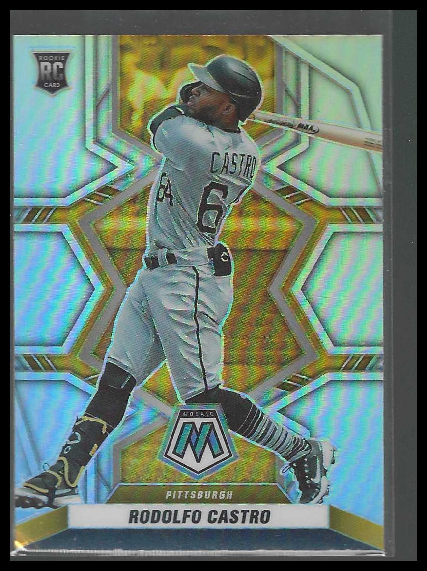 2022 Panini Mosaic #258 Rodolfo Castro Silver Prizm Pittsburgh Pirates
