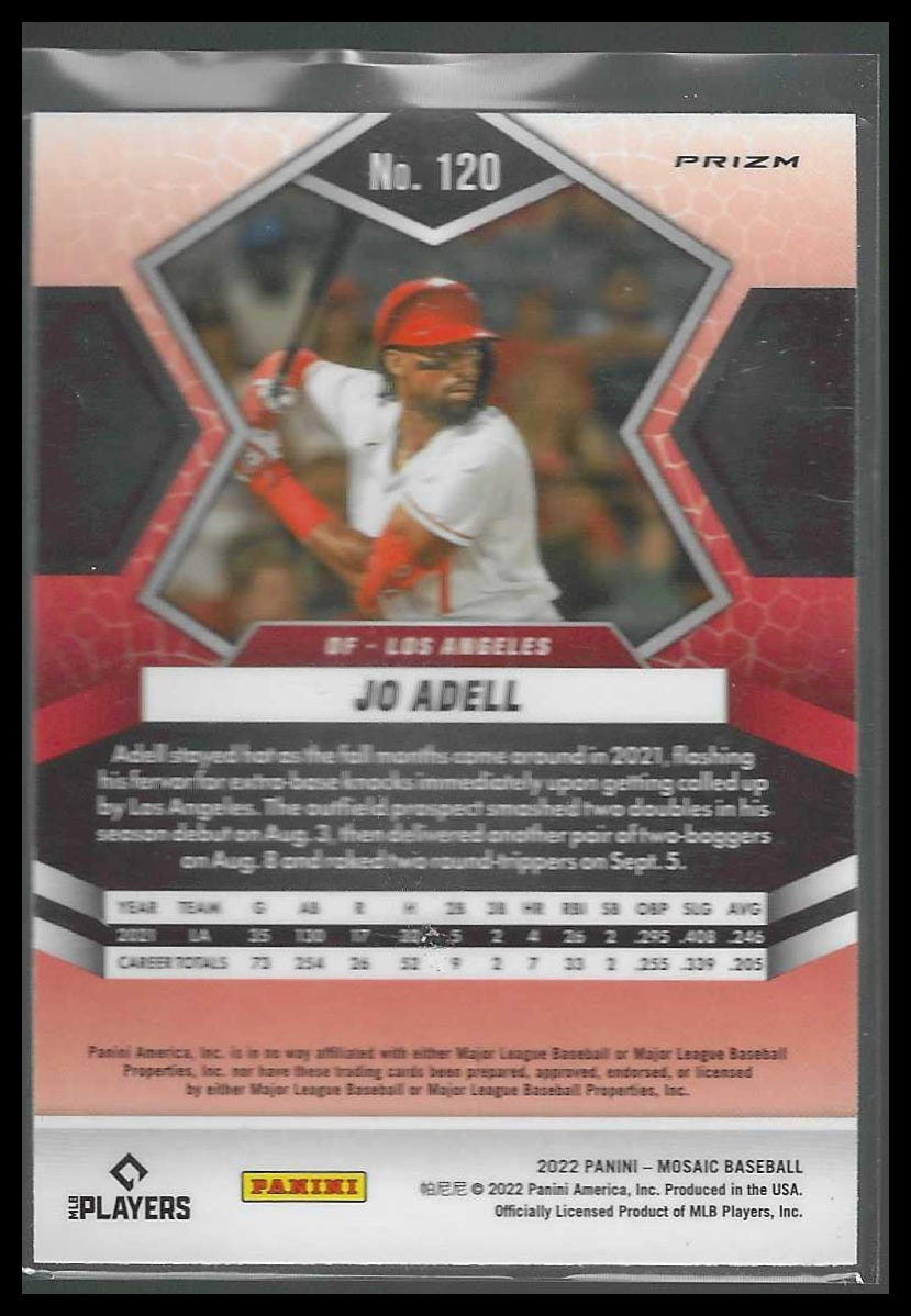 2022 Panini Mosaic #120 Jo Adell Mosaic Los Angeles Angels