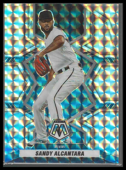 2022 Panini Mosaic #117 Sandy Alcantara Mosaic Miami Marlins