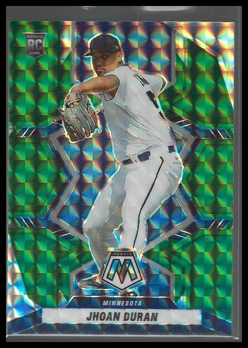 2022 Panini Mosaic #271 Jhoan Duran Green Mosaic Minnesota Twins