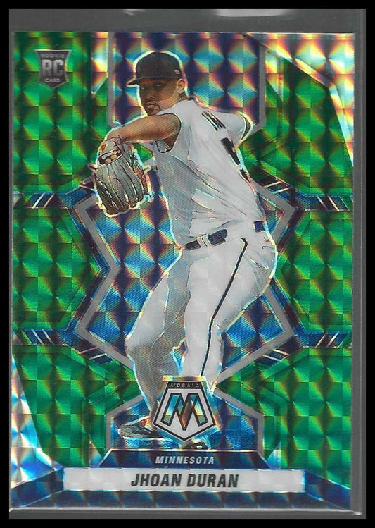 2022 Panini Mosaic #271 Jhoan Duran Green Mosaic Minnesota Twins
