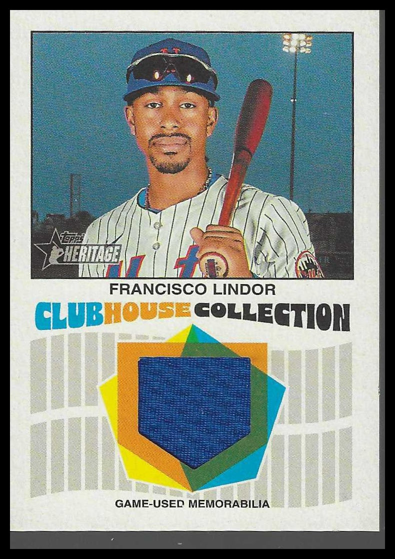 2026 Topps Heritage #CCR-FL Francisco Lindor Clubhouse Collection Relics NY Mets