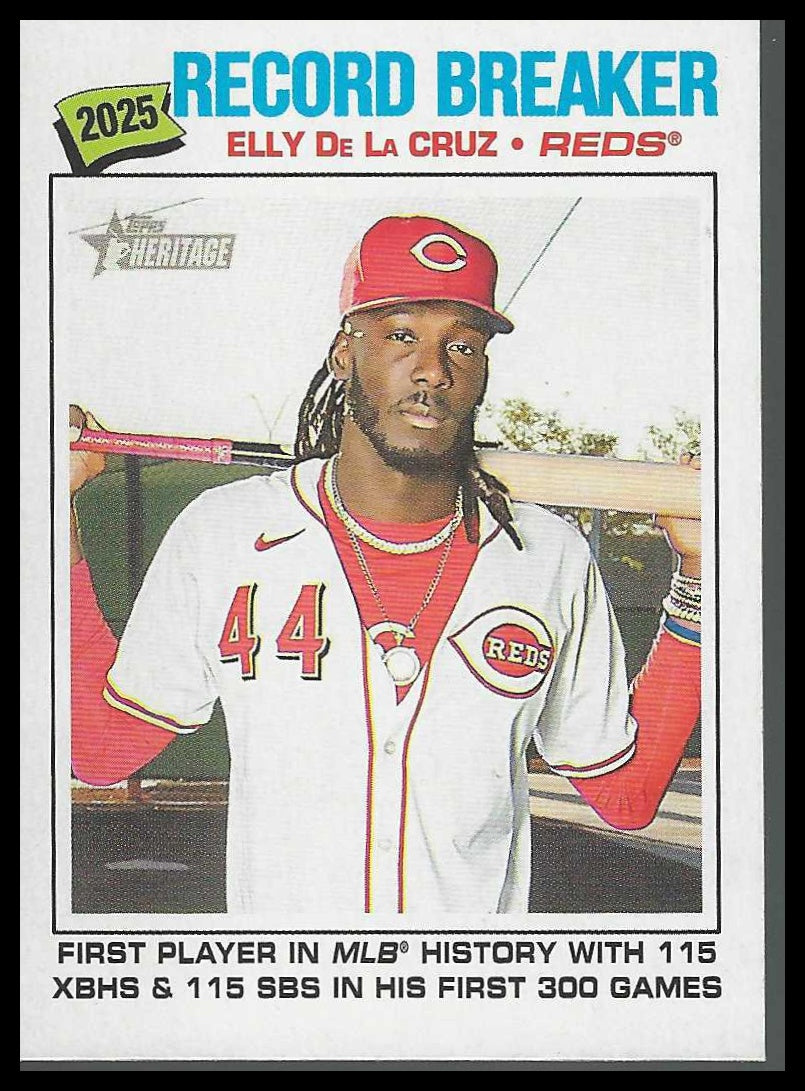 2026 Topps Heritage #233 Elly De La Cruz Cincinnati Reds