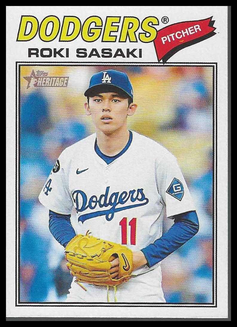 2026 Topps Heritage #39 Roki Sasaki Los Angeles Dodgers