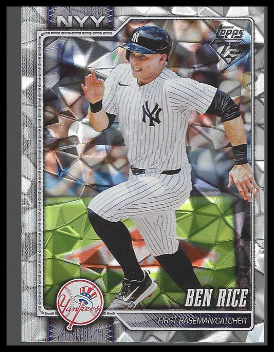 2026 Topps #133 Ben Rice Diamante Foil New York Yankees