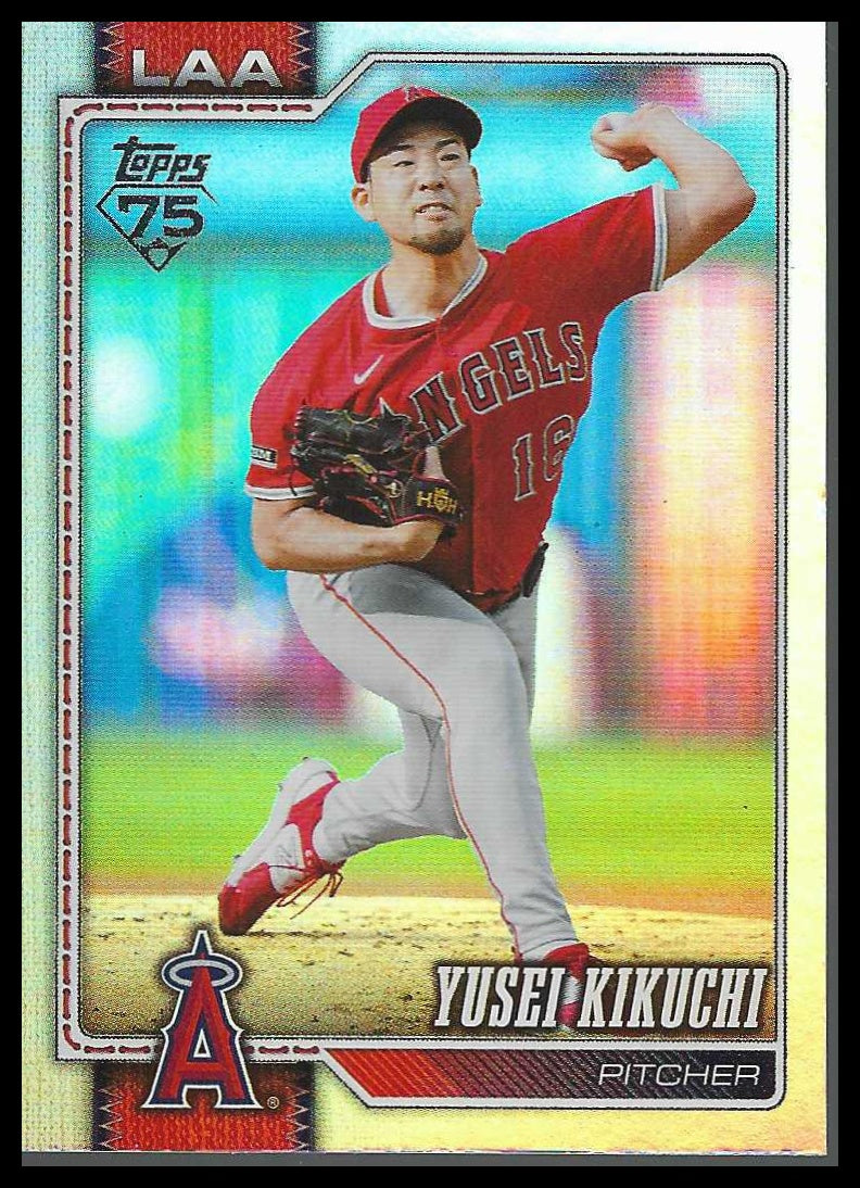 2026 Topps #173 Yusei Kikuchi Rainbow Foil Los Angeles Angels