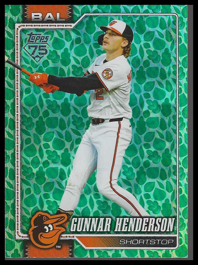 2026 Topps #46 Gunnar Henderson Holiday Baltimore Orioles