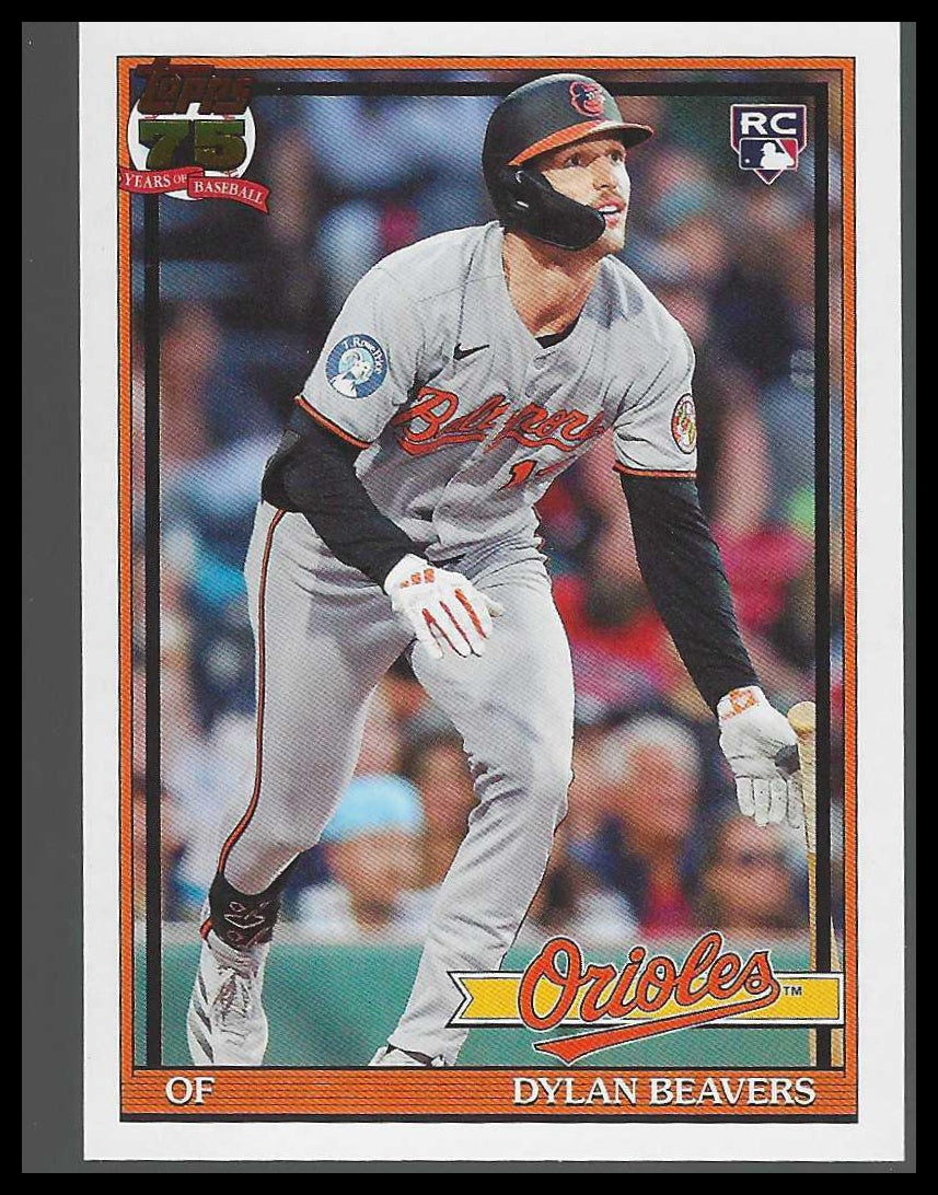 2026 Topps #T91-24 Dylan Beavers 1991 Topps Baseball 35th Anniversary Orioles RC