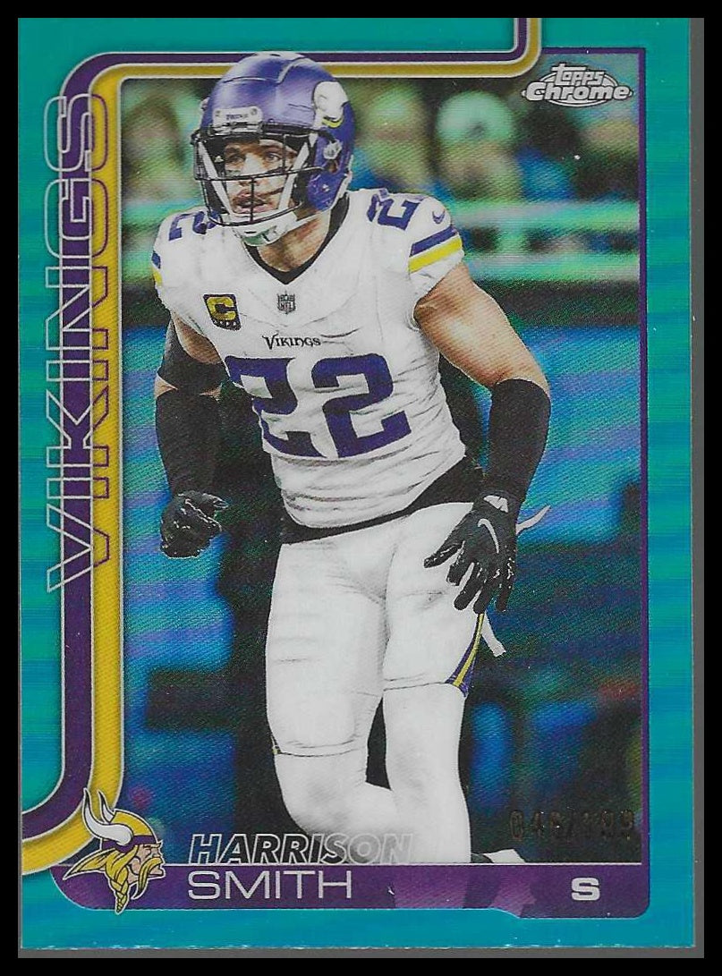 2025 Topps Chrome #204 Harrison Smith Aqua Refractor #/199