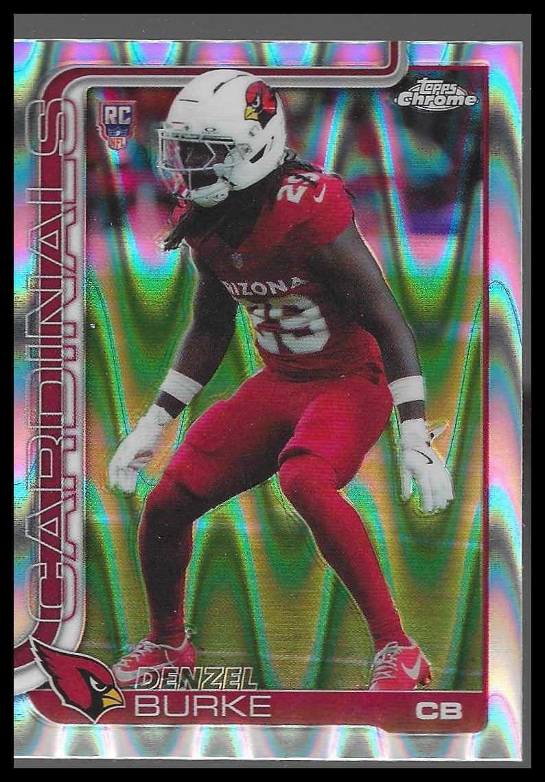 2025 Topps Chrome #368 Denzel Burke Ray Wave Refractor