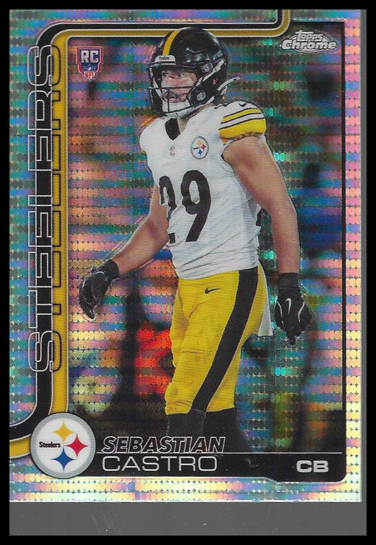 2025 Topps Chrome #370 Sebastian Castro Pulsar Refractor