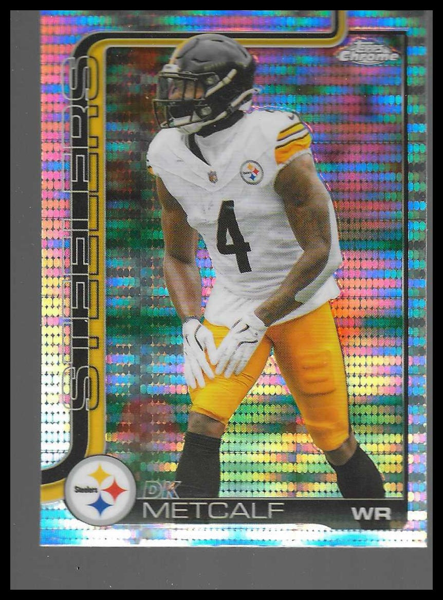 2025 Topps Chrome #254 DK Metcalf Pulsar Refractor