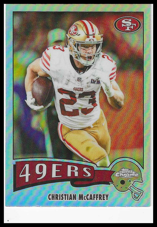 2025 Topps Chrome #1975-29 Christian McCaffrey 1975 Topps Refractor