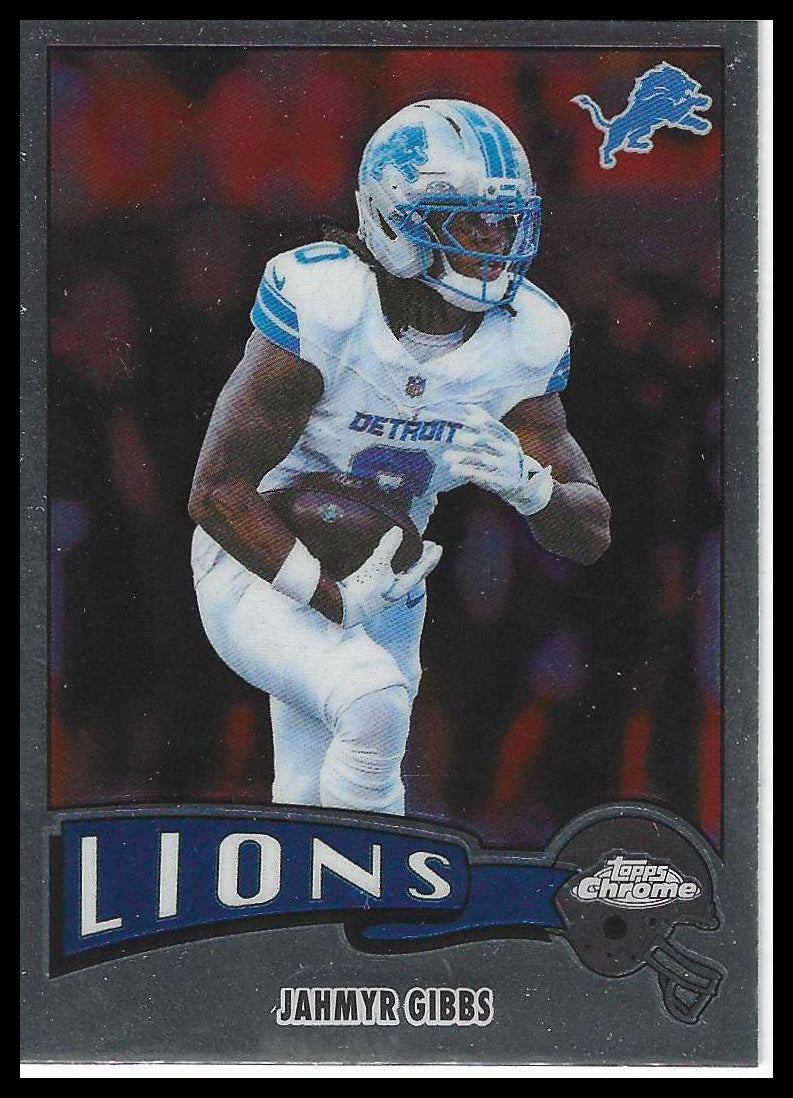 2025 Topps Chrome #1975-12 Jahmyr Gibbs 1975 Topps