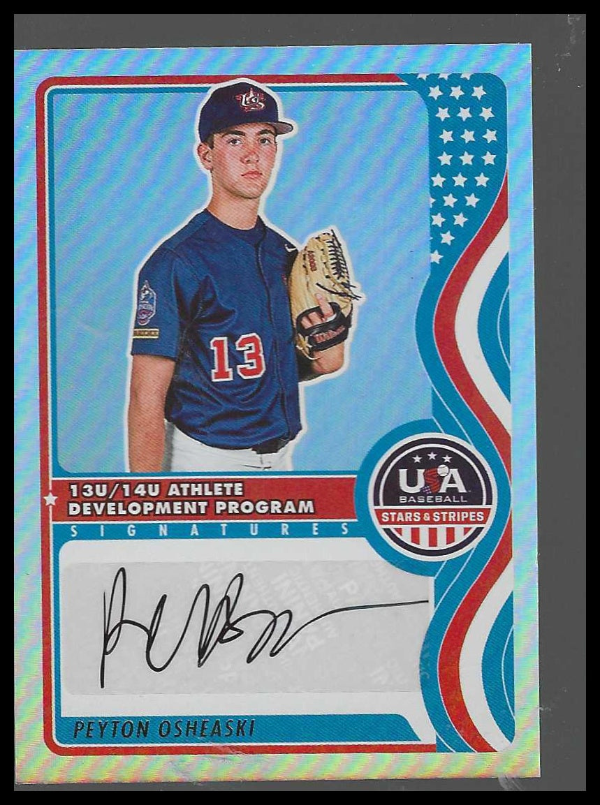 2025 Panini Stars & Stripes #NTS-PO Peyton Osheaski 13U/14U  Signatures  Auto