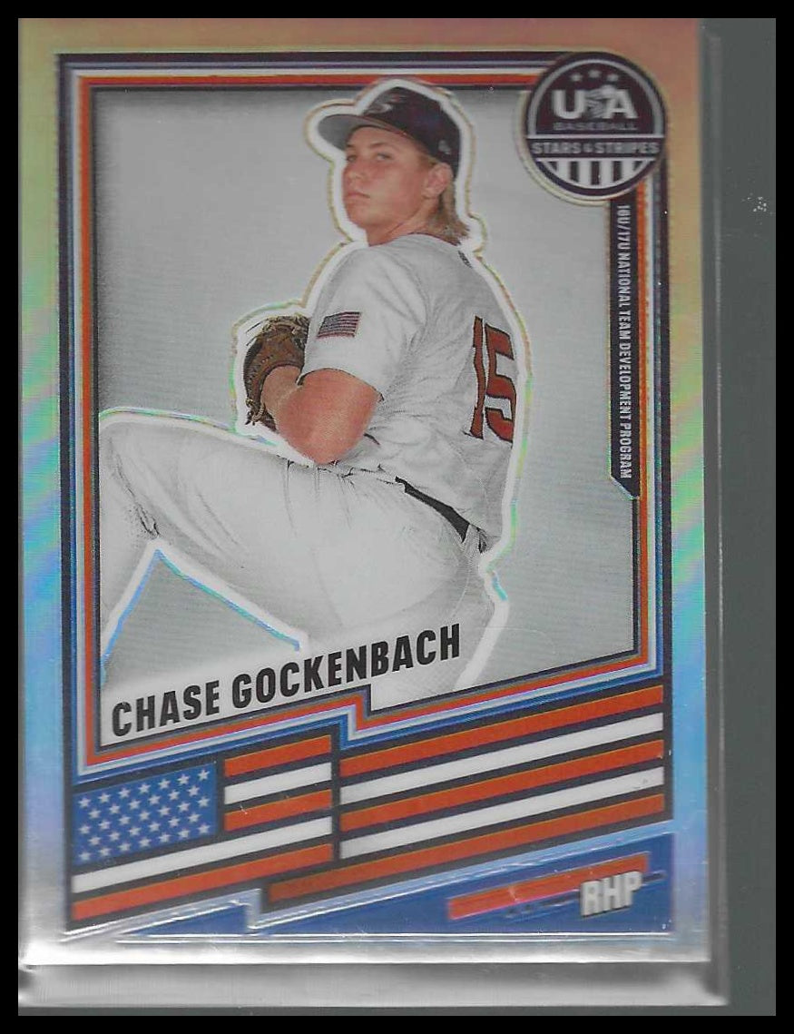 2026 Panini Stars & Stripes Prizm USA Baseball #56 Chase Gockenbach Silver