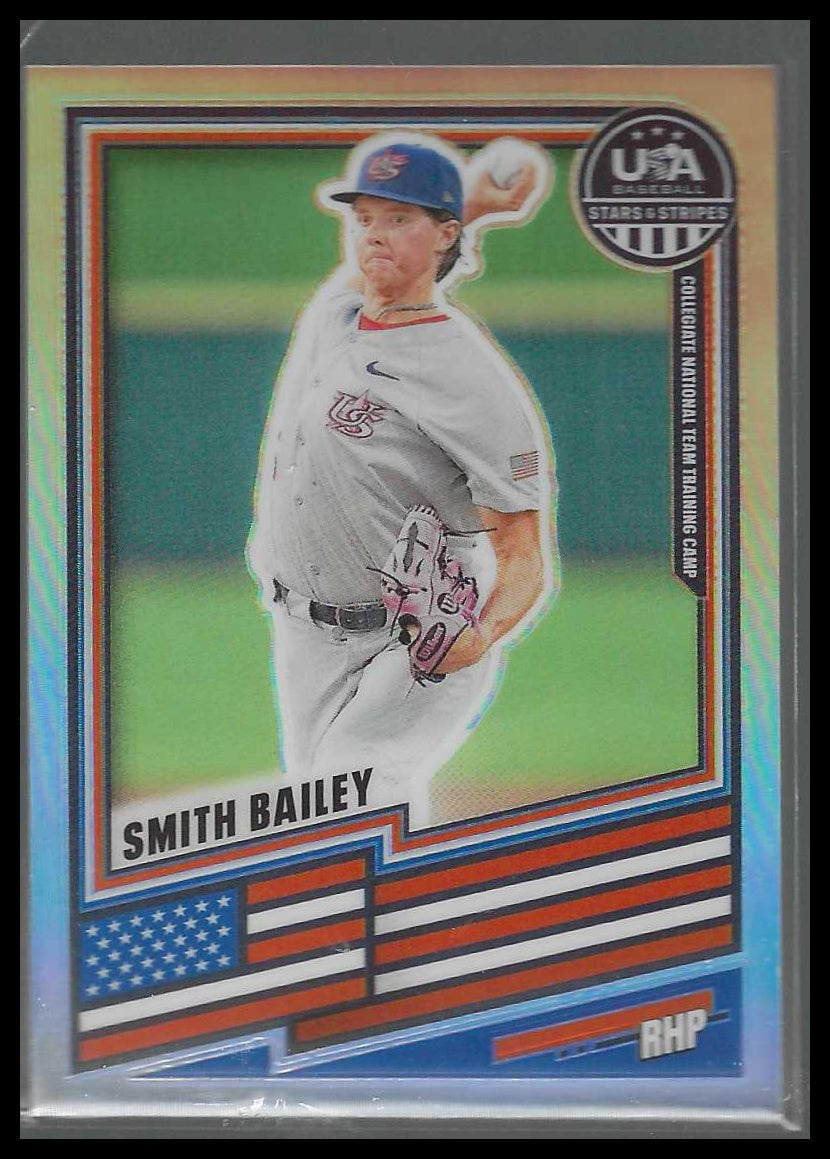 2026 Panini Stars & Stripes Prizm USA Baseball #82 Smith Bailey Silver