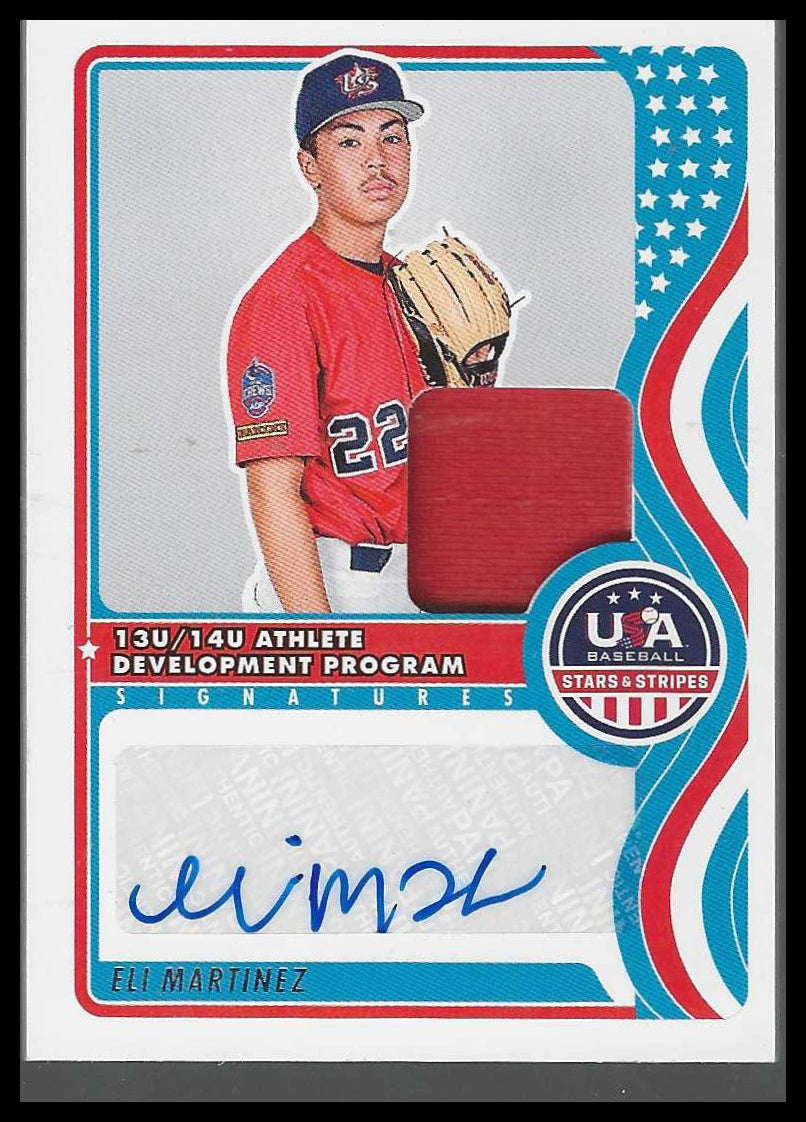2024 Panini Stars&Stripes #NTS-EM Eli Martinez 13U/14U Signatures Materials#/199