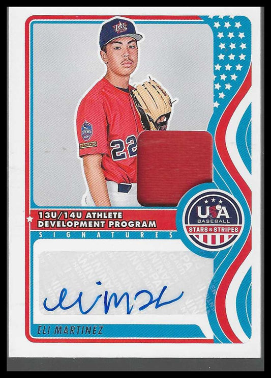 2024 Panini Stars&Stripes #NTS-EM Eli Martinez 13U/14U Signatures Materials#/199