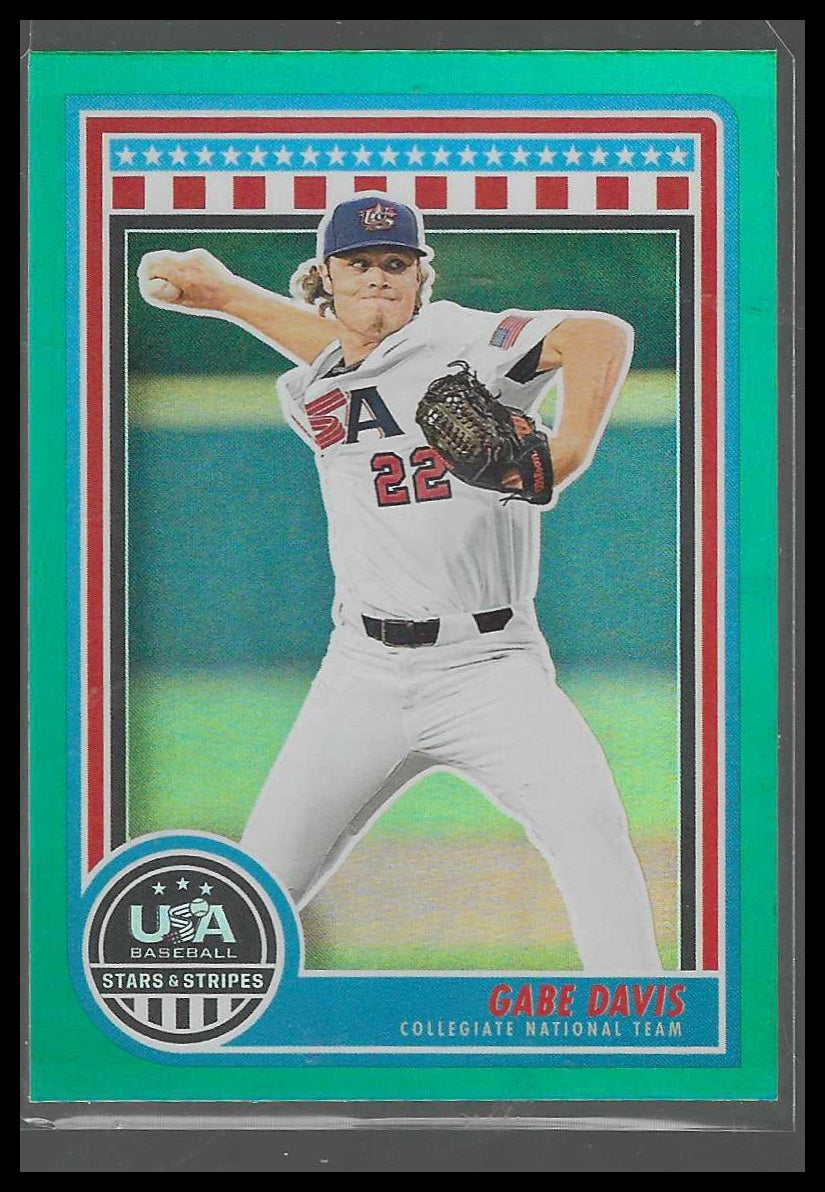 2025 Panini Stars & Stripes USA Baseball #64 Gabe Davis Green