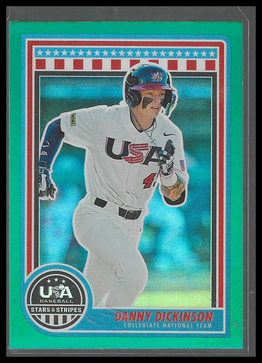 2025 Panini Stars & Stripes USA Baseball #27 Danny Dickinson Green