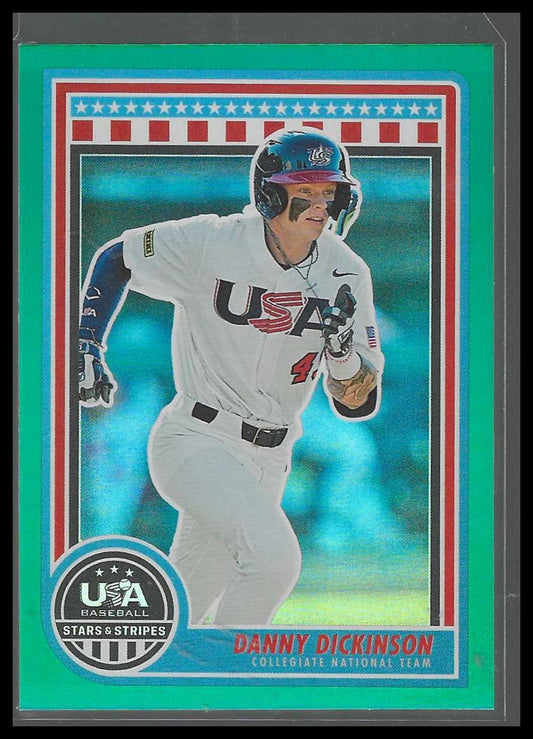 2025 Panini Stars & Stripes USA Baseball #27 Danny Dickinson Green