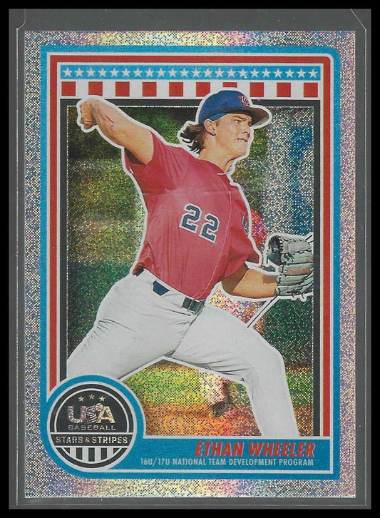 2025 Panini Stars & Stripes USA Baseball #125 Ethan Wheeler Speckle
