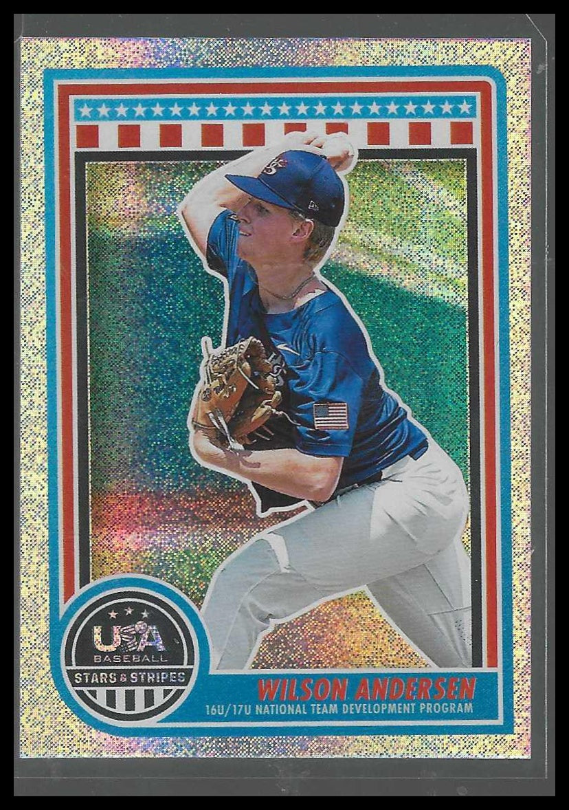 2025 Panini Stars & Stripes USA Baseball #199 Wilson Andersen Speckle