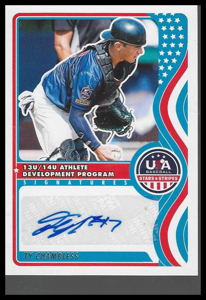 2025 Panini Stars&Stripes #NTS-TC Ty Chambless 13U/14U National Team Signatures
