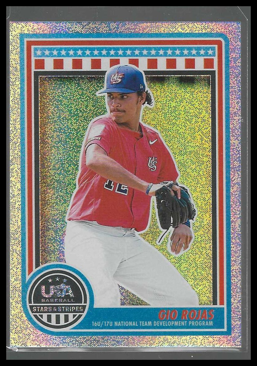 2025 Panini Stars & Stripes USA Baseball #175 Gio Rojas Speckle