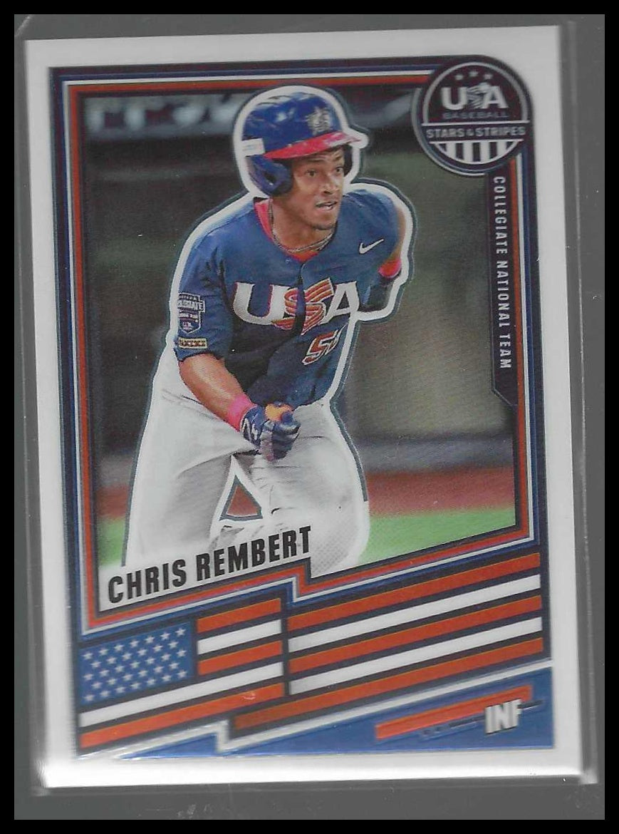 2026 Panini Stars & Stripes Prizm USA Baseball #86 Chris Rembert