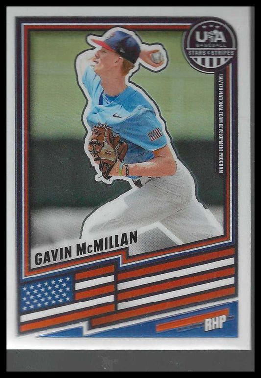 2026 Panini Stars & Stripes Prizm USA Baseball #111 Gavin McMillan