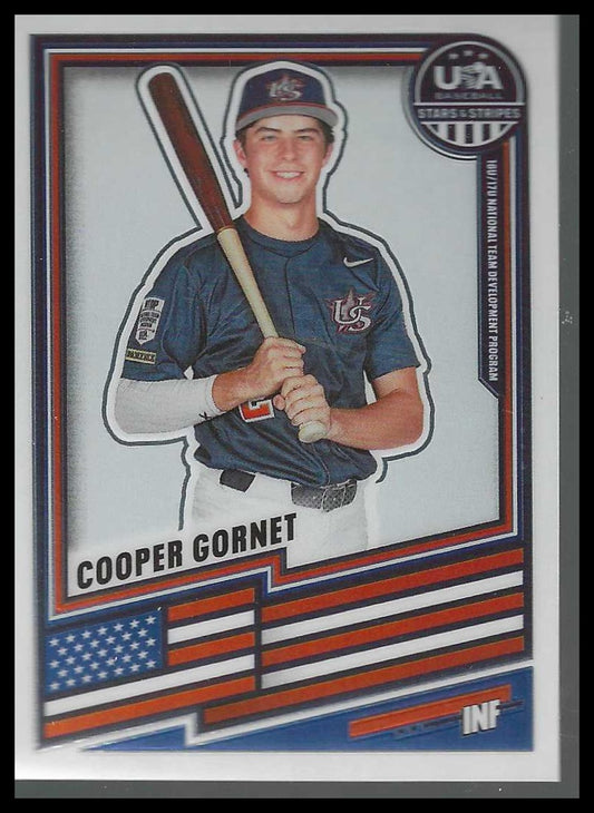 2026 Panini Stars & Stripes Prizm USA Baseball #4 Cooper Gornet