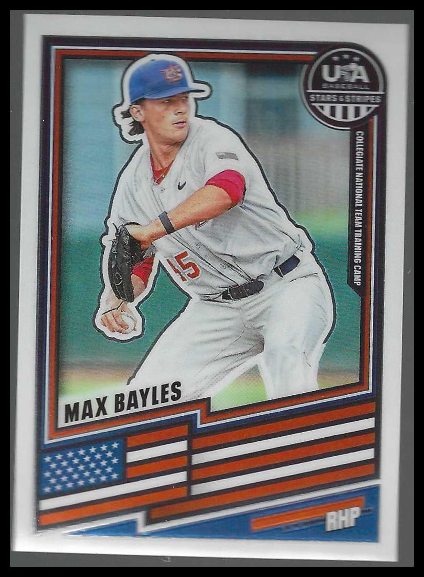 2026 Panini Stars & Stripes Prizm USA Baseball #169 Max Bayles