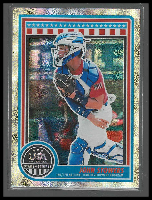 2025 Panini Stars & Stripes USA Baseball #141 John Stowers Speckle