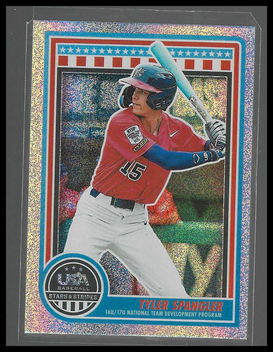2025 Panini Stars & Stripes USA Baseball #191 Tyler Spangler Speckle
