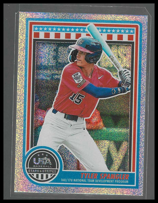 2025 Panini Stars & Stripes USA Baseball #191 Tyler Spangler Speckle