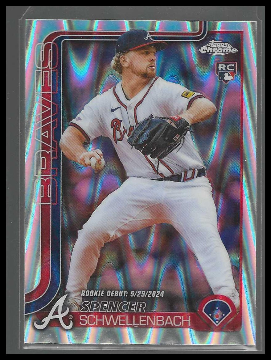 2025 Topps Chrome Update #USC132 Spencer Schwellenbach RayWave Refractor