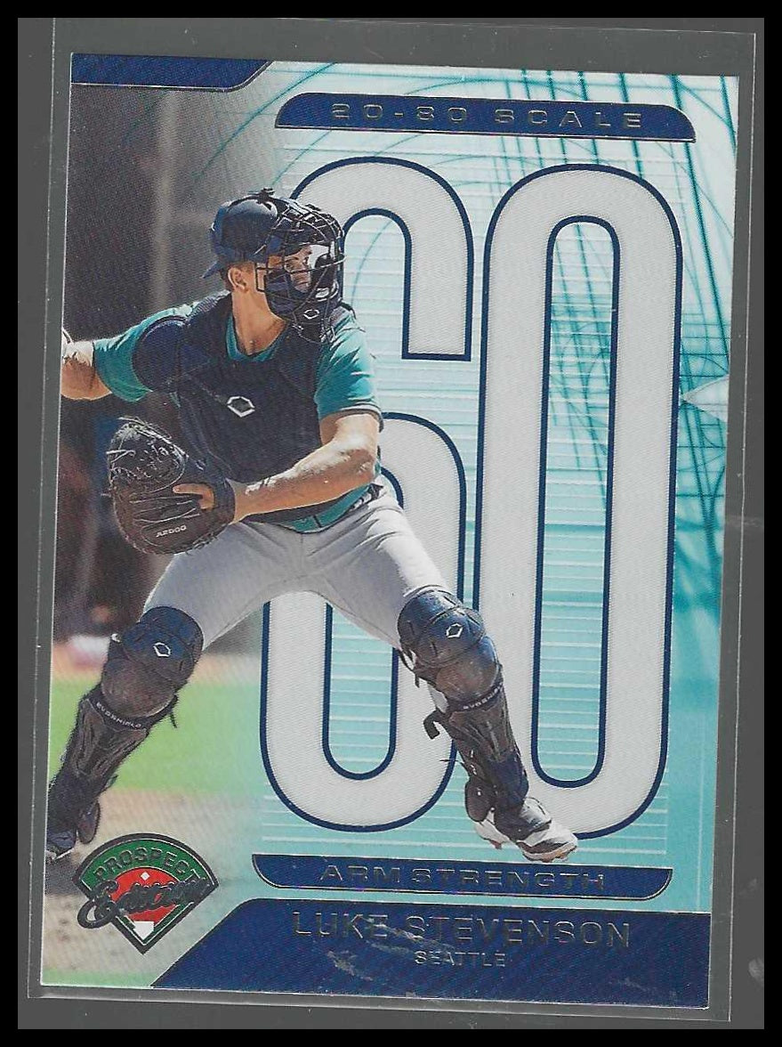 2025 Panini Prospect Edition #4 Luke Stevenson 20-80 Scale Seattle Mariners