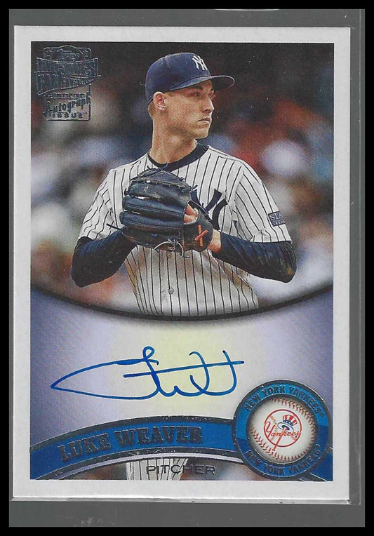 2025 Topps Archives #11FFA-LW Luke Weaver 2011 Topps Fan Favorites  Auto