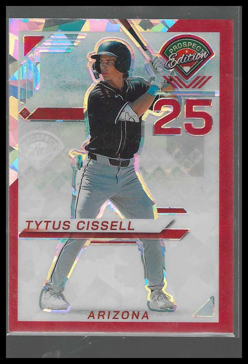 2025 Panini Prospect Edition #116 Tytus Cissell  Prospect Ticket Red Ice Arizona