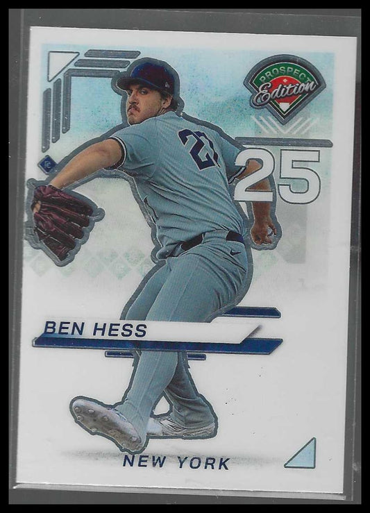 2025 Panini Prospect Edition #193 Ben Hess New York Yankees