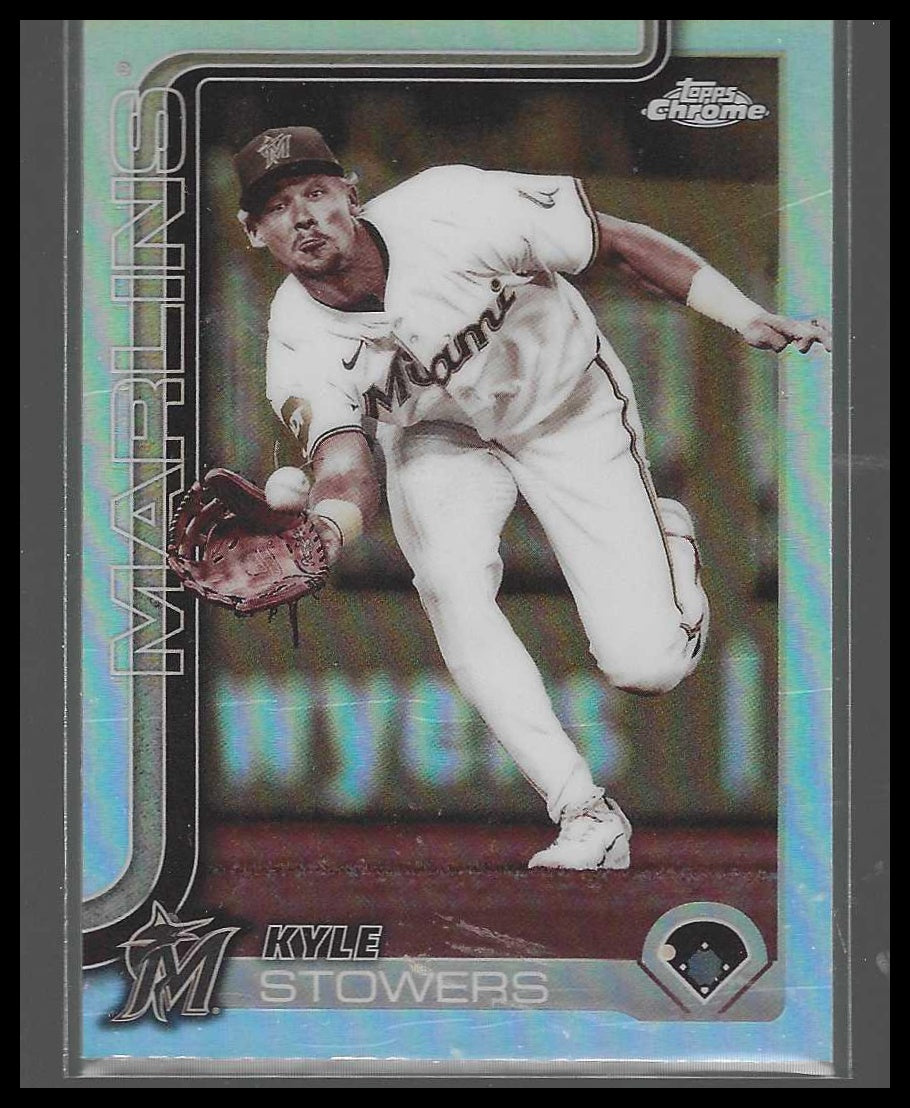 2025 Topps Chrome Update #USC50 Kyle Stowers Sepia Refractors Miami Marlins